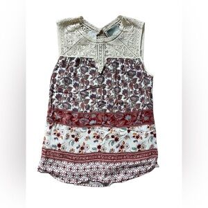 Maeve Multicolor Floral Sleeveless Blouse